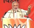 PM hits out at Nitish, asks people to get rid of 'arrogant politician'