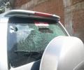 Activist's car stoned after she launched campaign against rapists