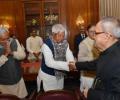 Nitish parades 130 Bihar MLAs before president