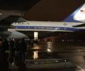 US President Barack Obama leaves for India