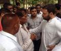 Rahul Gandhi, Kejriwal at cremation of journalist Akshay Singh