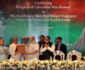Bangladesh confers Award of Liberation War Honour on Vajpayee