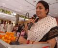 In Rahul's Amethi, Smriti Irani calls him 'missing'