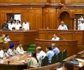 AAP MLA tears MHA notification inside Delhi assembly