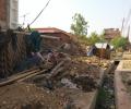 Was this slum razed because of Akhilesh Yadav?