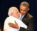 He gives PM a warm hug, calls him Narendra