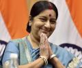 Sushma Swaraj helps couple reunite on honeymoon