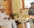 Army's Kashmir Corps commander briefs Governor on situation in the Valley