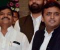 Shivpal meets Akhilesh to say all is well in Mulayam family