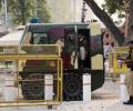4.5-tonne heavy, bullet proof vehicle deployed at Parliament