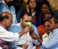 Girri ends fast after Rajnath visits him at protest site