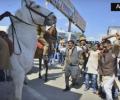BJP MLA breaks police horse's leg as protest march stopped