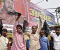 Kanhaiya's supporters thrash protester for waving black flag during his speech