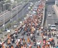 Marathas hold massive 'warm up' bike rally in Mumbai