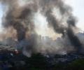 Massive fire at furniture market in Mumbai's Oshiwara