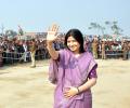 When Dimple Yadav stepped out to campaign...