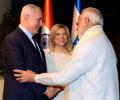 PHOTOS: Netanyahus host Modi for a private dinner