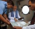 Modi conducts aerial survey, takes stock of situation in flood-hit Gujarat