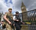 Man with knife arrested outside UK Parliament
