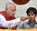 Advani celebrates 90th birthday with visually challenged children