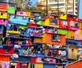 Painting Mumbai red, blue, yellow... Slums get a colourful face-lift