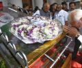 PHOTOS: PM, Rahul, Rajini pay their respects to Karunanidhi