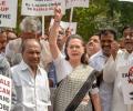 Sonia Gandhi leads Opposition protest over Rafale deal outside Parliament