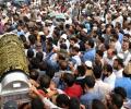 Shujaat Bukhari killing: 1 arrested; thousands gather for last rites