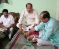 UP minister goes to Dalit home 'uninvited' for dinner, orders food from outside