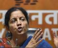 This is Chidambaram's 'Nawaz Sharif' moment: Sitharaman