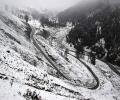 PHOTOS: Kashmir receives season's 1st snowfall