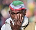 Portraits from the farmers march in Delhi
