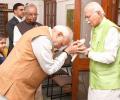 Destiny chose Modi to build Ram temple, writes Advani