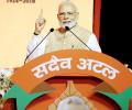 See no challenge from Oppn, will win in 2019: Modi at BJP meet