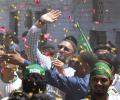 A padyatra with Owaisi