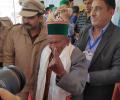 India's first voter Shyam Saran Negi casts his vote