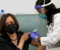 US VP-elect Kamala Harris receives first dose of Moderna COVID-19 vaccine