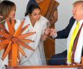 Trumps didn't eat Gujarati food offered at Sabarmati Ashram