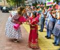 Melania gets her dose of happiness at Delhi school