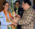 Badminton ace Saina Nehwal joins BJP, hails Modi as 'inspiration'