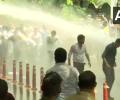 BJP workers try to cut water supply to Satyendar Jain's house, face water cannons