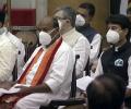 Masks, social distancing seen during swearing-in ceremony