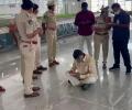 TDP chief detained at Tirupati airport, stages sit-in protest