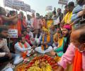 BJP MP defies ban, performs Chhath Puja at Yamuna Ghat