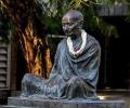 Gandhi statue outside Hindu temple in New York vandalised