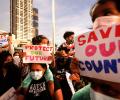 Children Take Part in Sri Lanka Protest