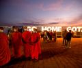 Buddhist Monks At Go Gota Protests