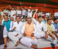 Stung by Nitish's 'betrayal, BJP stages protest in Bihar
