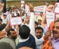 Shinde faction, opposition MLAs come to blows at Maha assembly