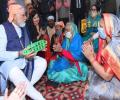 SEE: Modi sings bhajans at Ravidas temple